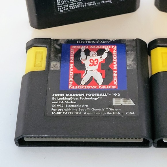 VTG Sega Genesis EA Sports Games Lot Of 4. Madden 92/93 Hockey. NOT TESTED. - Picture 4 of 12